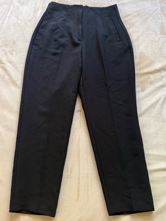 Zara Pants - Zara Black High-Waisted Straight Leg Trousers